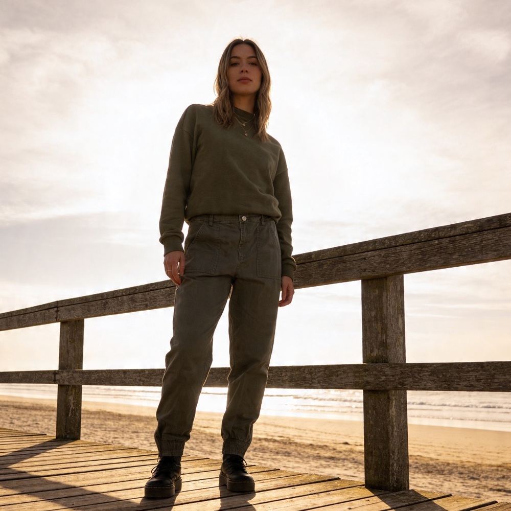 Fate | Women’s Causal Army Green Skinny Pant | S